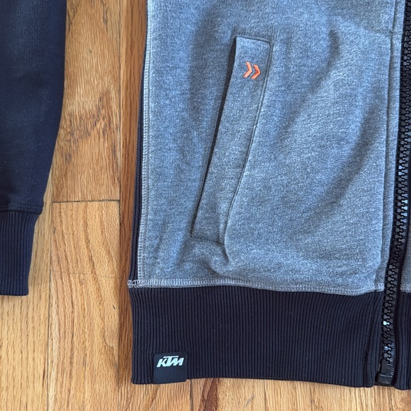 KTM PowerWear Premium Zip Hoodie, Holiday Print Hood, Size Large - Picture 5 of 10